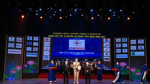 Công ty CP Tư vấn xây dựng điện 3 đạt giải thưởng 'Dịch vụ chất lượng vàng vì quyền lợi người tiêu dùng'