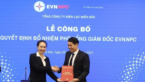 Công bố quyết định bổ nhiệm Phó Tổng giám đốc EVNNPC