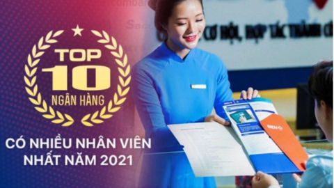 TOP 10 ngân hàng có nhiều nhân viên nhất năm 2021