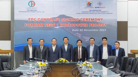 Ký hợp đồng EPC dự án thủy điện Nậm Neun 1 tại Lào