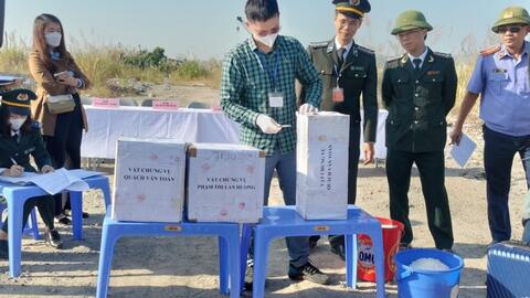 Quảng Ninh: Tiêu huỷ 20kg ma túy vật chứng trong vụ án hình sự