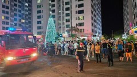 Nha Trang: Cháy căn hộ tại tòa Mường Thanh Viễn Triều, hàng trăm người tháo chạy