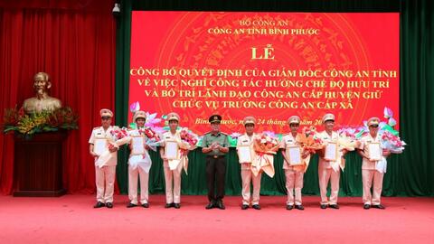 Bình Phước: 4 lãnh đạo Công an huyện làm Trưởng Công an xã