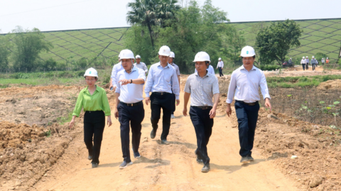 Lãnh đạo EVN tiếp tục kiểm tra Dự án Đường dây 500kV mạch 3 tại Thanh Hóa