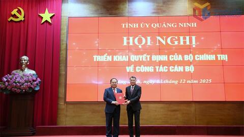 Đồng chí Quản Minh Cường được điều động giữ chức Bí thư Tỉnh ủy Quảng Ninh