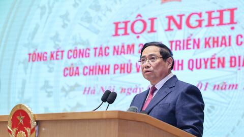 Tổng Bí thư cùng các lãnh đạo chủ chốt dự hội nghị Chính phủ với địa phương