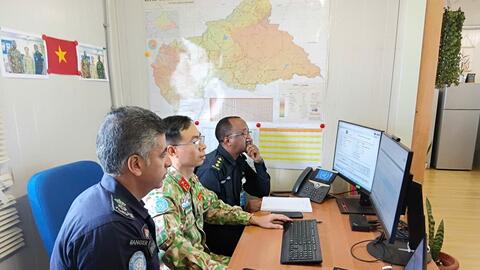 Bản lĩnh cán bộ mũ nồi xanh Việt Nam ở Cộng hòa Trung Phi