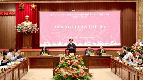 Ban Chấp hành Đảng bộ TP Hà Nội họp bàn về 3 báo cáo quan trọng