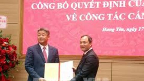 Ông Nguyễn Mạnh Quyền được chỉ định giữ chức Phó Bí thư Tỉnh ủy Hưng Yên
