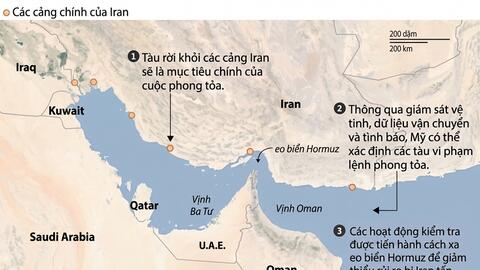 Mỹ bố trí lực lượng phong tỏa eo biển Hormuz như thế nào?