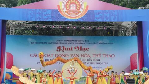 Khai mạc các hoạt động văn hóa, thể thao dịp Giỗ Tổ Hùng Vương 2026