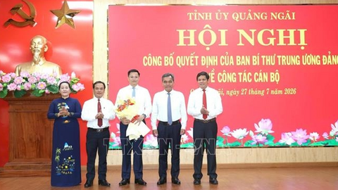 Điều động, chỉ định đồng chí Nguyễn Đức Tâm giữ chức Phó bí thư Tỉnh ủy Quảng Ngãi