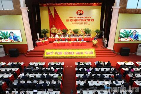 Bế mạc Đại hội Đại biểu Đảng bộ tỉnh Thanh Hóa lần thứ XX