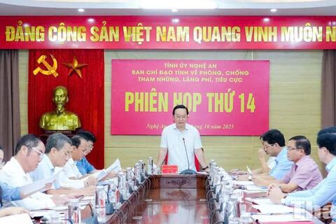 Nghệ An: Tăng cường chỉ đạo công tác phòng, chống tham nhũng, tiêu cực trong nhiệm kỳ 2020–2025