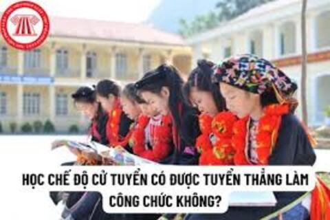 Xét tuyển và bố trí việc làm đối với người đi học cử tuyển
