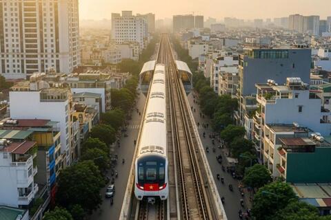 Metro số 2 khởi công, đẩy giá trị đô thị tại Vinhomes Green City