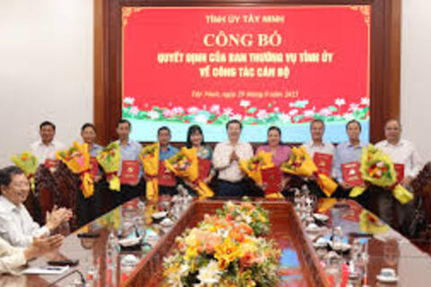 Tỉnh ủy Tây Ninh công bố quyết định về công tác cán bộ