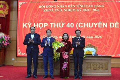 Phê chuẩn kết quả bầu chức vụ Phó chủ tịch Ủy ban nhân dân tỉnh Cao Bằng