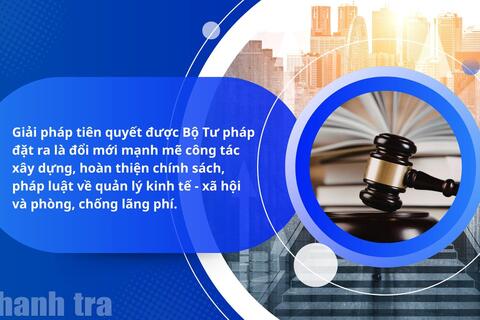 Chống lãng phí từ gốc - Bộ Tư pháp hoàn thiện pháp luật, nâng hiệu quả nguồn lực