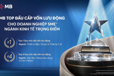 MB - Ngân hàng  top đầu cấp vốn lưu động cho doanh nghiệp SME thuộc ngành kinh tế trọng điểm