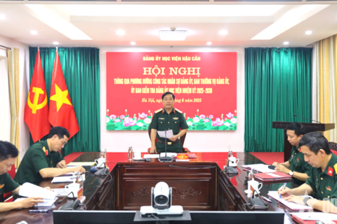 Công tác kiểm tra, giám sát - nhân tố quan trọng xây dựng Đảng bộ Học viện Hậu cần trong sạch, vững mạnh toàn diện