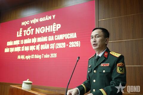Học viện Quân y nâng cao chất lượng đào tạo dược sĩ Quân đội hoàng gia Camphuchia