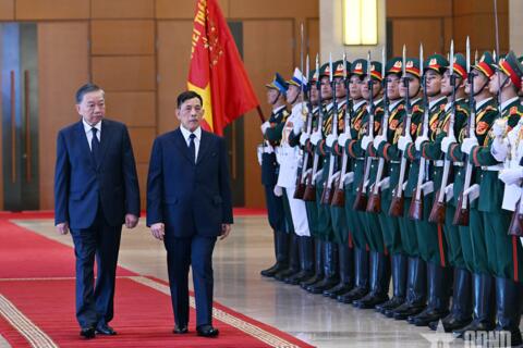 Tổng Bí thư, Chủ tịch nước Tô Lâm chủ trì lễ đón Nhà vua Thái Lan thăm cấp nhà nước tới Việt Nam