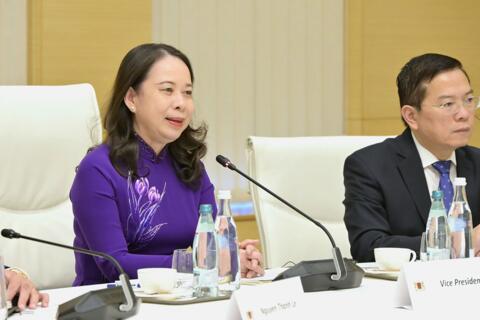 Phó chủ tịch nước Võ Thị Ánh Xuân hội đàm với Thủ tướng Georgia
