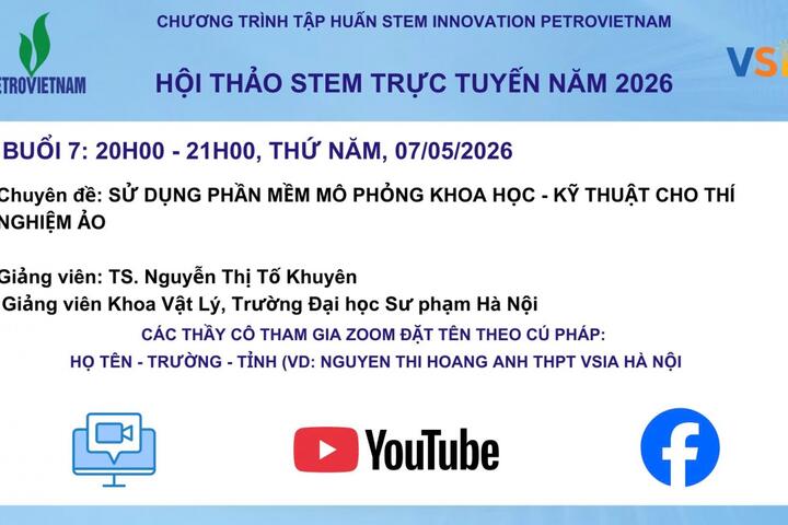 Petrovietnam lan tỏa đổi mới sáng tạo qua tập huấn thí nghiệm ảo trong giáo dục STEM