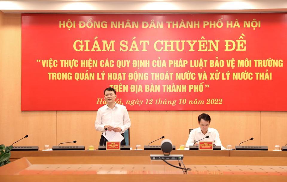 Phó Chủ tịch HĐND TP Phạm Quí Tiên kết luận cuộc giám sát