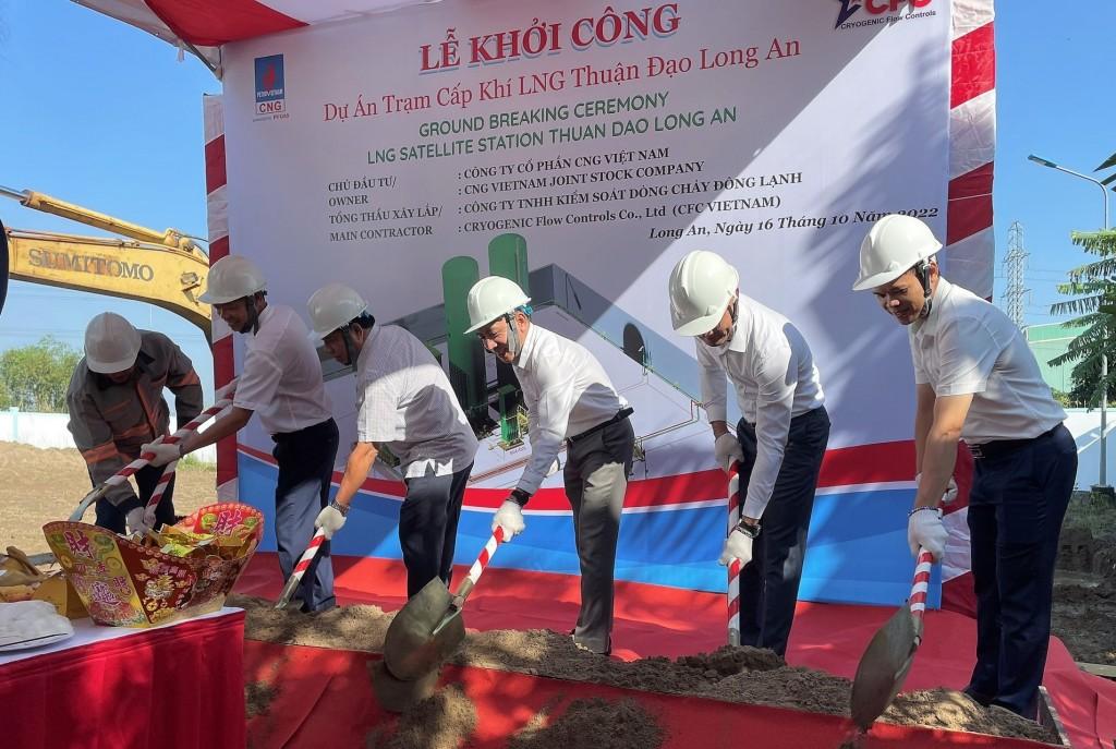 Khởi công xây dựng trạm cấp khí thiên nhiên hóa lỏng (LNG) tại Long An