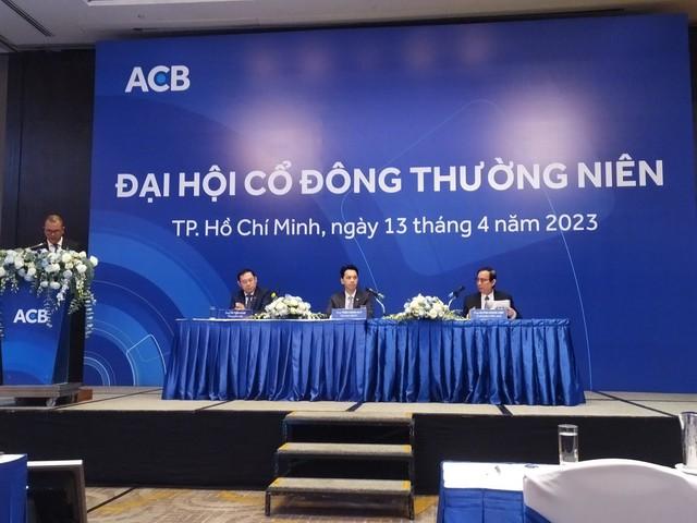 ĐHCĐ ACB: Năm 2023 lợi nhuận dự kiến vượt 20 nghìn tỷ, chia cổ tức tỷ lệ 25%