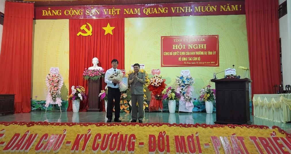 Chánh Văn phòng UBND tỉnh Đắk Lắk  được chỉ định làm Bí thư Huyện ủy Ea Súp