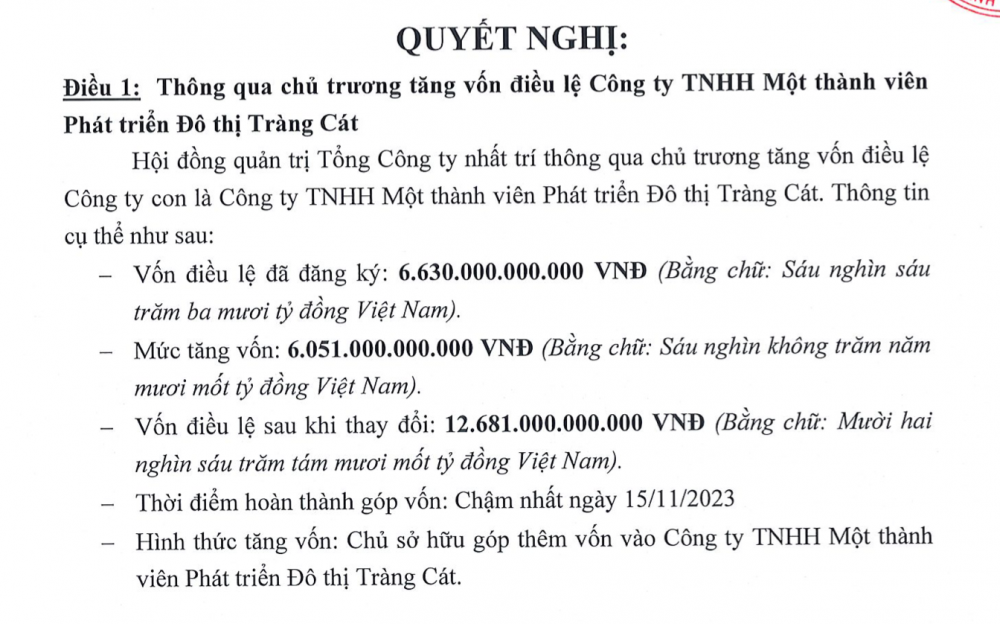 Kinh Bắc rót thêm vốn cho chủ đầu tư