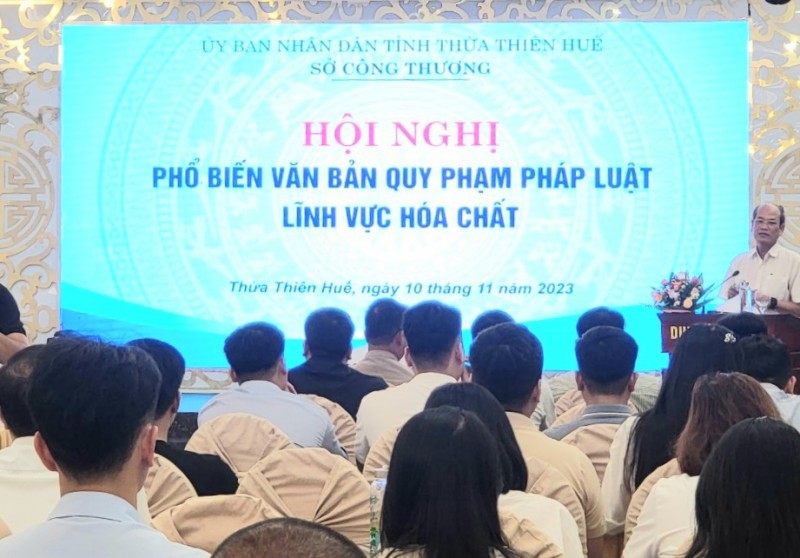 Thừa Thiên Huế: Phổ biến quy phạm pháp luật lĩnh vực hoá chất