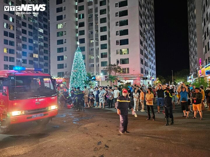 Nha Trang: Cháy căn hộ tại tòa Mường Thanh Viễn Triều, hàng trăm người tháo chạy - Ảnh 3.