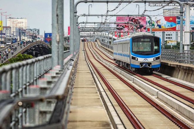 Metro số 1 dự kiến chạy thương mại tháng 7 năm nay.  Ảnh: Anh Tú