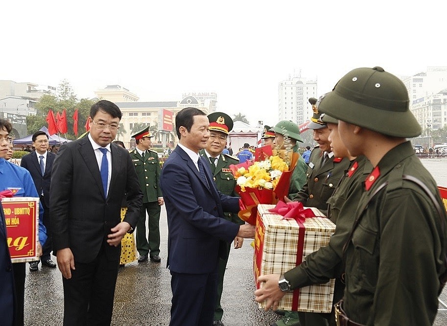 Thanh Hóa: 3.655 công dân hăng hái lên đường nhập ngũ vào quân đội