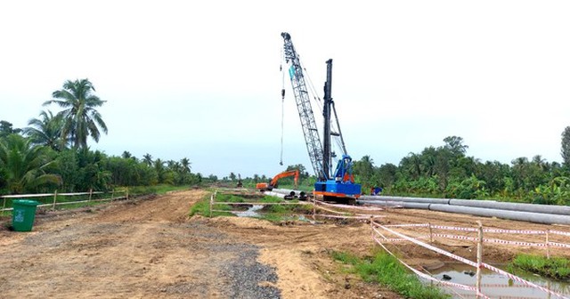 Cao tốc Châu Đốc - Cần Thơ - Sóc Trăng chậm tiến độ