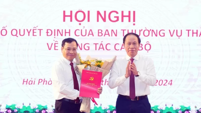 Điều động, bổ nhiệm loạt nhân sự chủ chốt ở Vĩnh Phúc, Hải Phòng, TP. Hồ Chí Minh