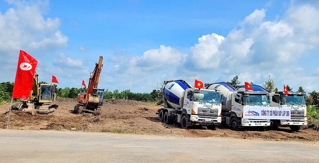 Tiền Giang: Động thổ Dự án thành phần 2 cao tốc Cao Lãnh - An Hữu