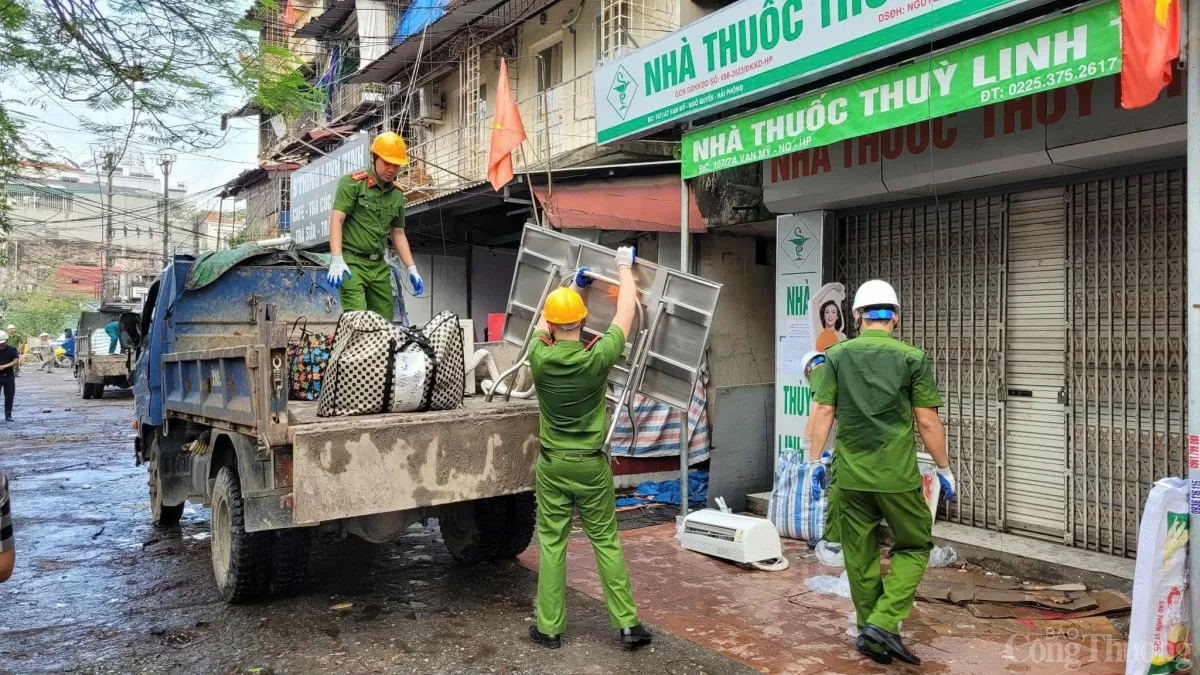 Hải Phòng: Khẩn cấp di dời tài sản của hơn 300 hộ dân tại chung cư Vạn Mỹ