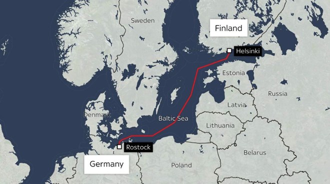 Đứt cáp bí ẩn gần đường ống dẫn khí Nord Stream