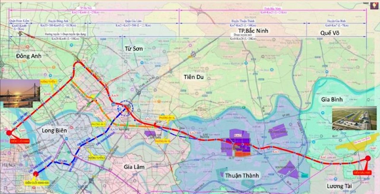he lo phuong an dau tu tuyen duong 26700 ty dong noi san bay gia binh voi ha noi hinh 1