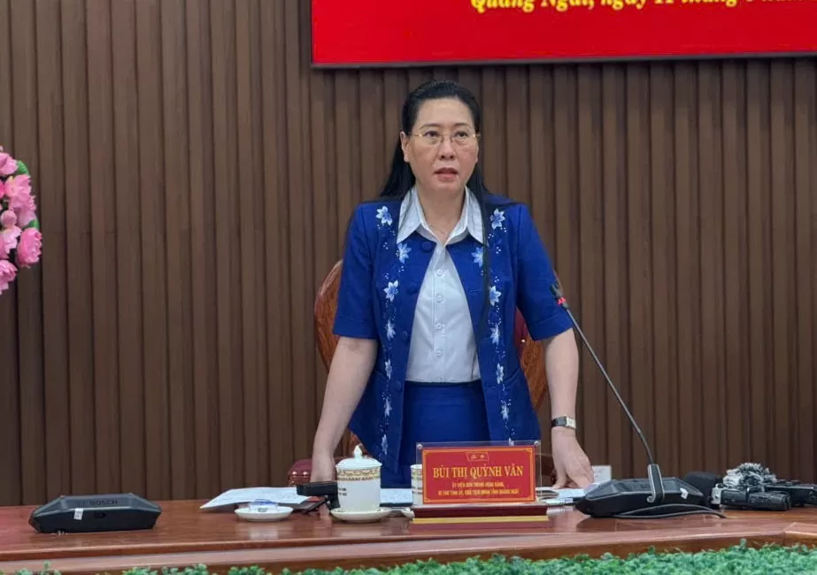 Bí thư Tỉnh ủy Quảng Ngãi Bùi Thị Quỳnh Vân