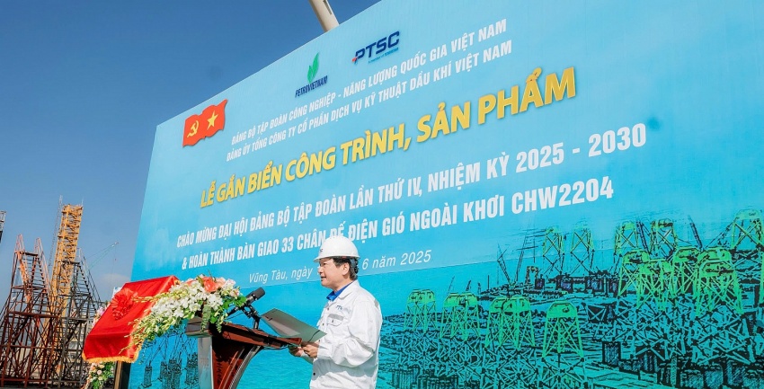 Petrovietnam/PTSC hoàn thành bàn giao 33 chân đế điện gió: Nâng tầm vị thế Việt Nam trên bản đồ năng lượng tái tạo toàn cầu