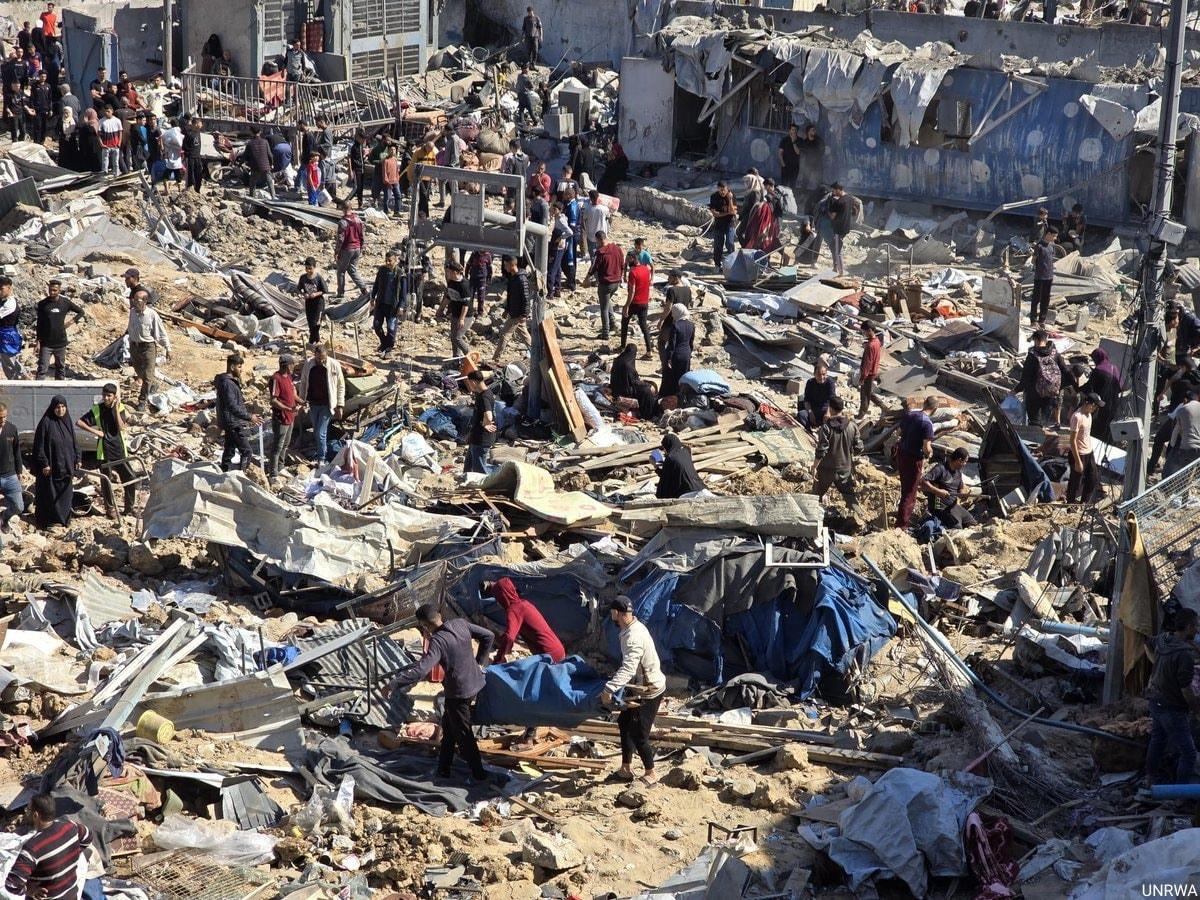 Hình ảnh đổ nát tại Gaza mà Tổng Thư ký LHQ từng chia sẻ trên MXH. X/antonioguterres