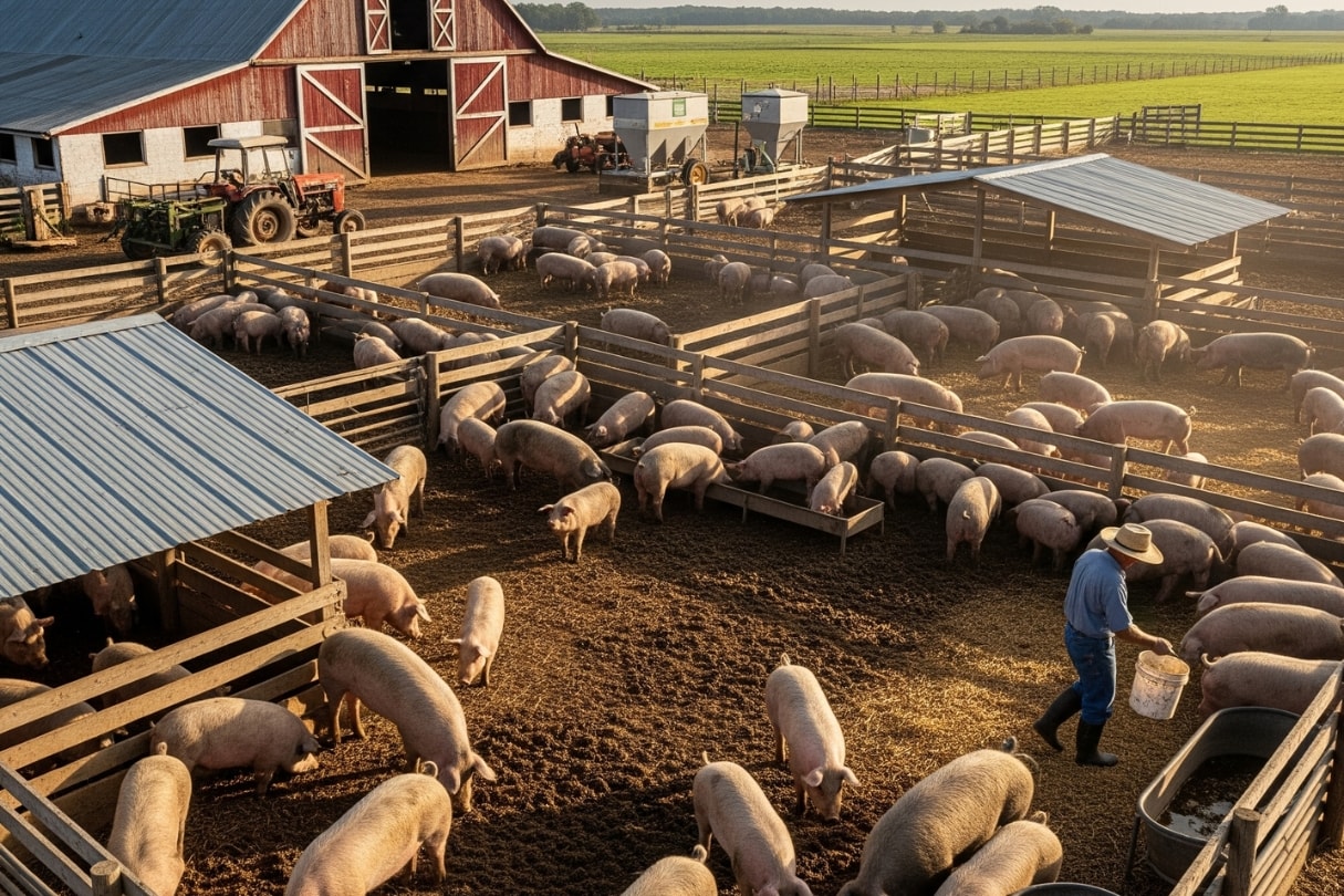 Giá heo hơi hôm nay 4 8 2025 Miền Bắc dẫn đầu, miền Nam rục rịch soán ngôi