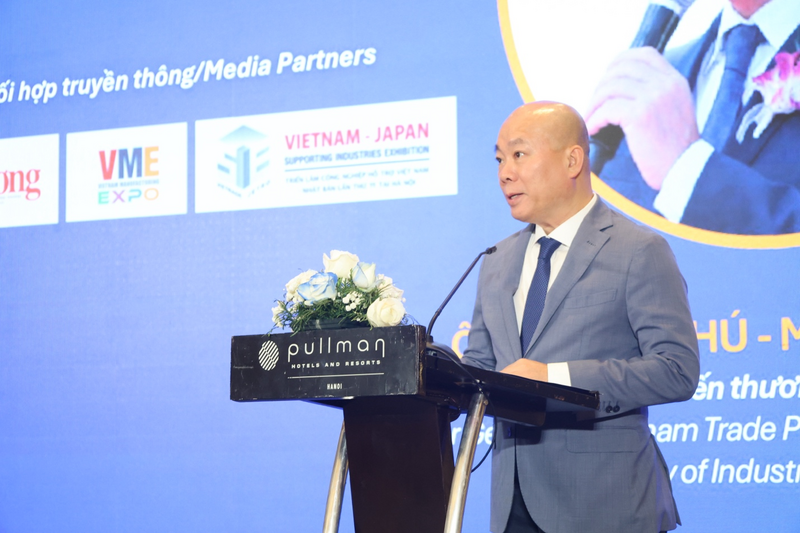 Ông Vũ Bá Phú - Cục trưởng Cục Xúc tiến thương mại, Bộ Công Thương phát biểu tại hội thảo. Ảnh: Đ.N