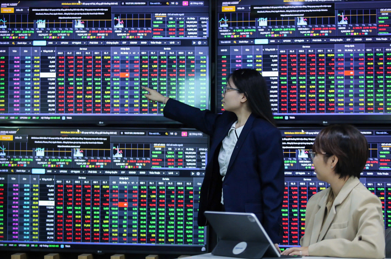 Chỉ số VNAllshare tăng 9,32%, đạt 1.615,23 điểm. Ảnh Internet